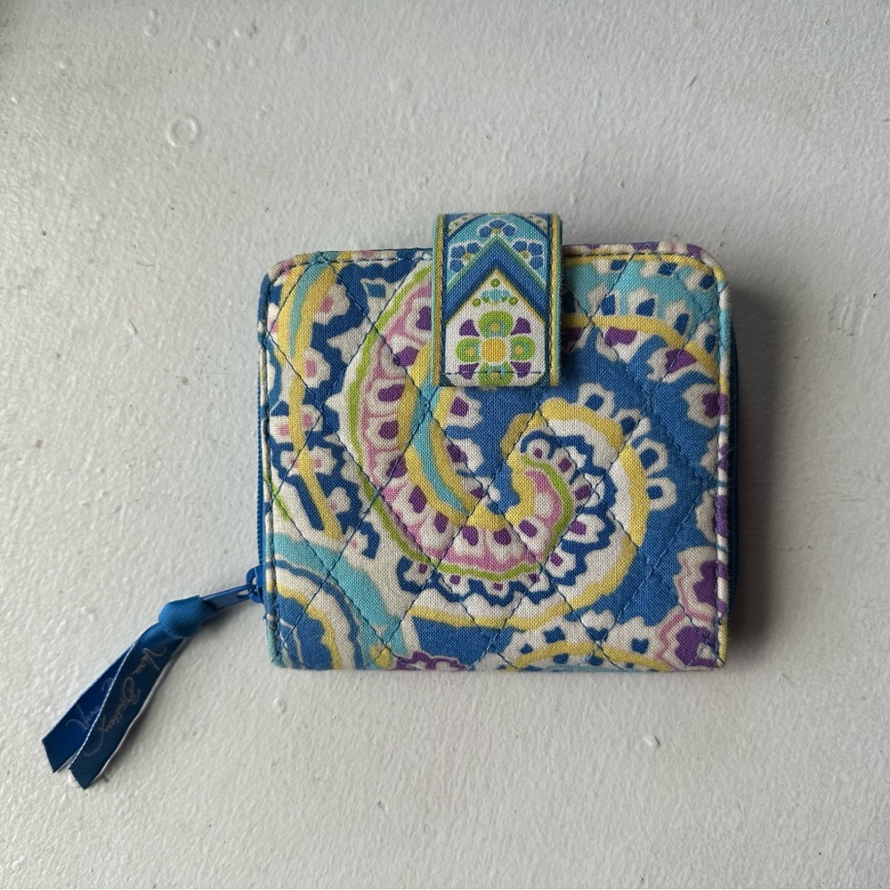 Vera Bradley Capri Blue Snap Wallet